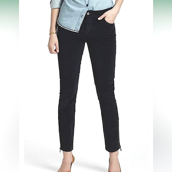 Pilcro Stet Slim Ankle Zippered Cords - Navy size 28 - Picture 1 of 7